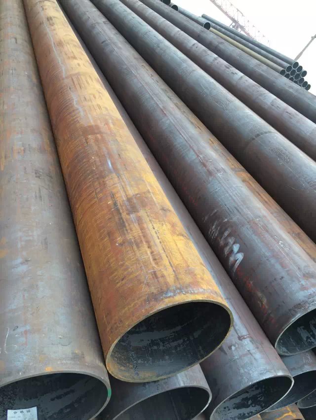 Tubulação de gás de aço soldada preta do grande diâmetro da tubulação de aço de Q195 Q235 ERW para o petróleo