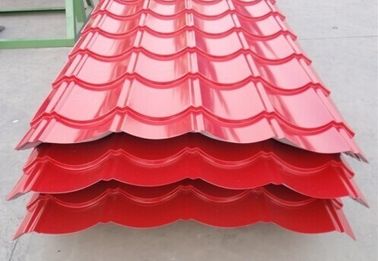 China Folhas revestidas do telhado da cor impermeável, folhas onduladas do telhado do metal fornecedor
